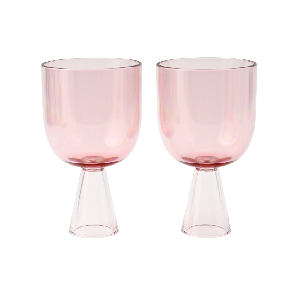 Honeydew Acrylic Wine Glass 2pk - PINK